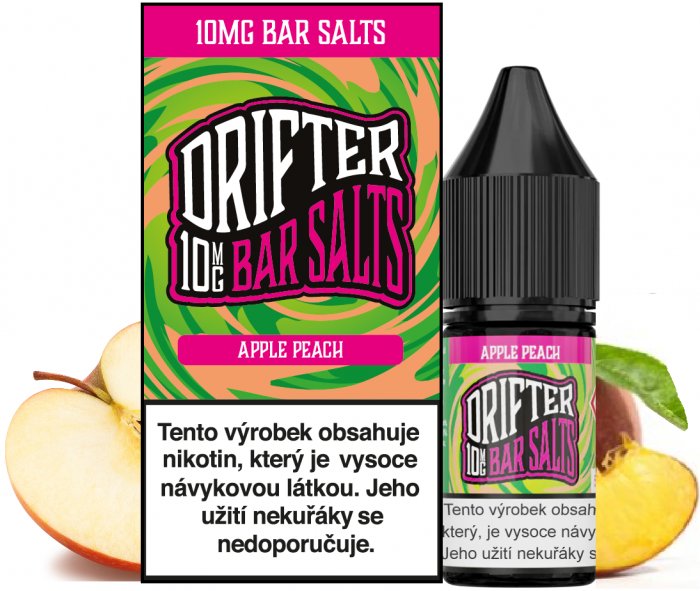 Liquid Drifter Bar Salts Apple Peach 10ml - Nikotin: 10mg