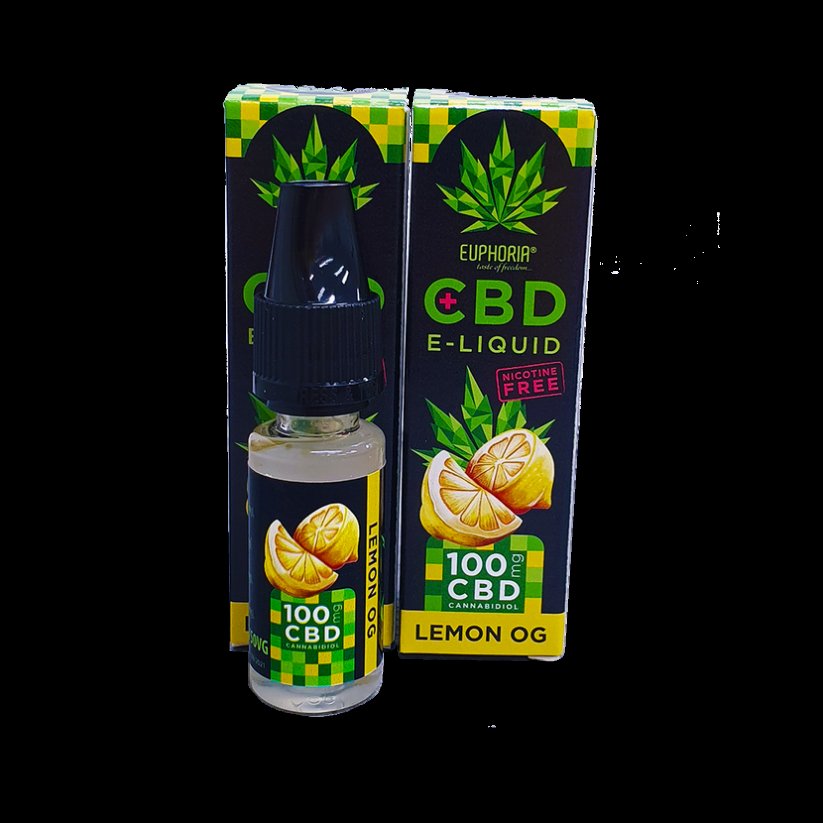 Euphoria CBD E-Liquid Lemon OG 10ml - 100mg CBD