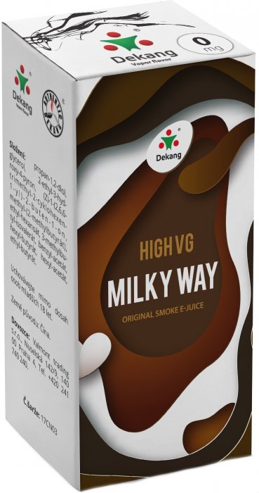 Liquid Dekang High VG Milky Way   (Tvarohový koláč s mandlemi) - 10ml - Nikotin: 0mg